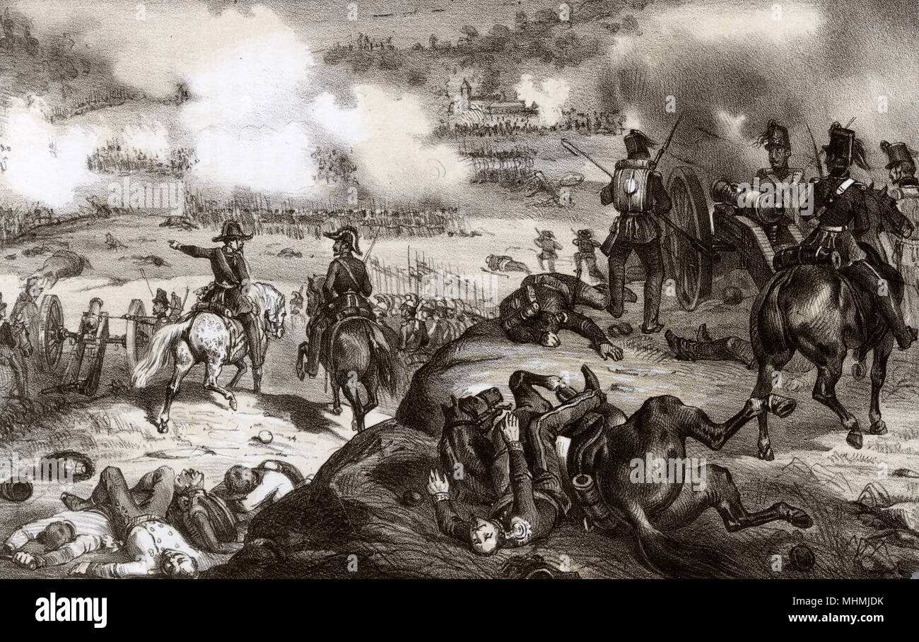 1848/SCHLACHT VON GOITO Stockfoto