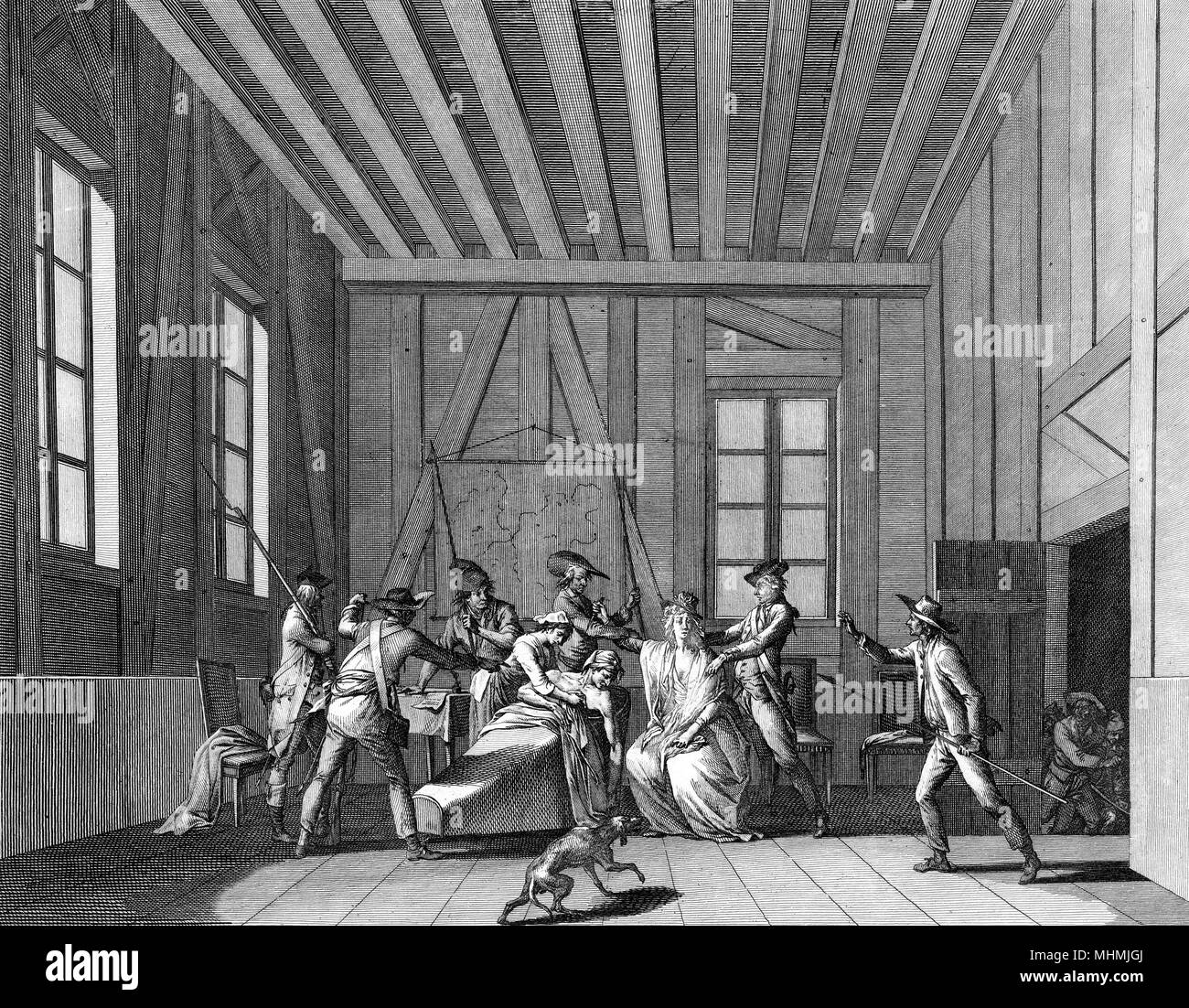 MARAT HAT 1793 ERMORDET Stockfoto