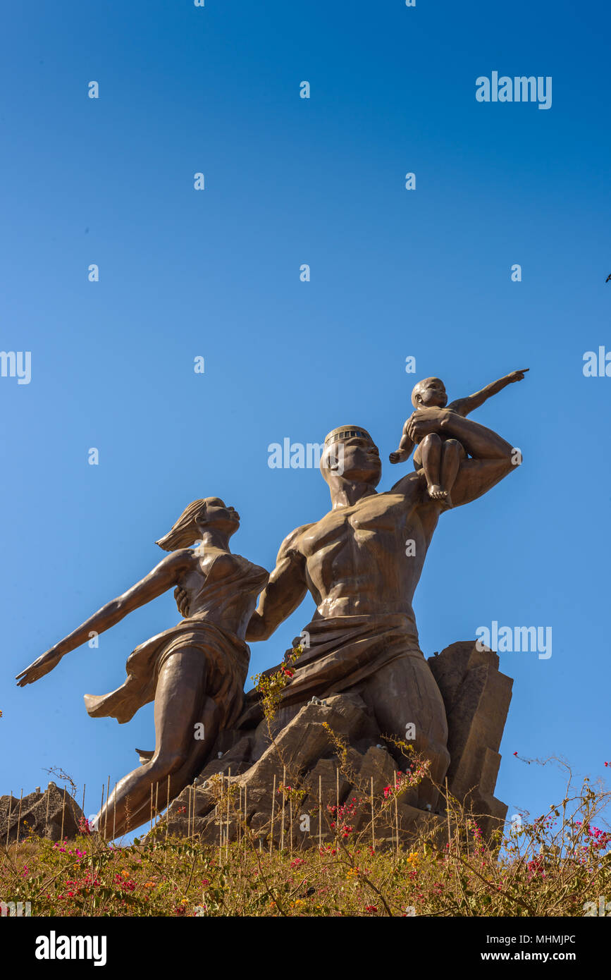 Denkmal in Dakar, Senegal Stockfoto