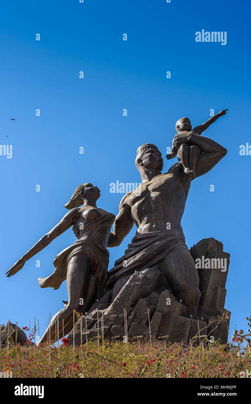 Denkmal in Dakar, Senegal Stockfoto