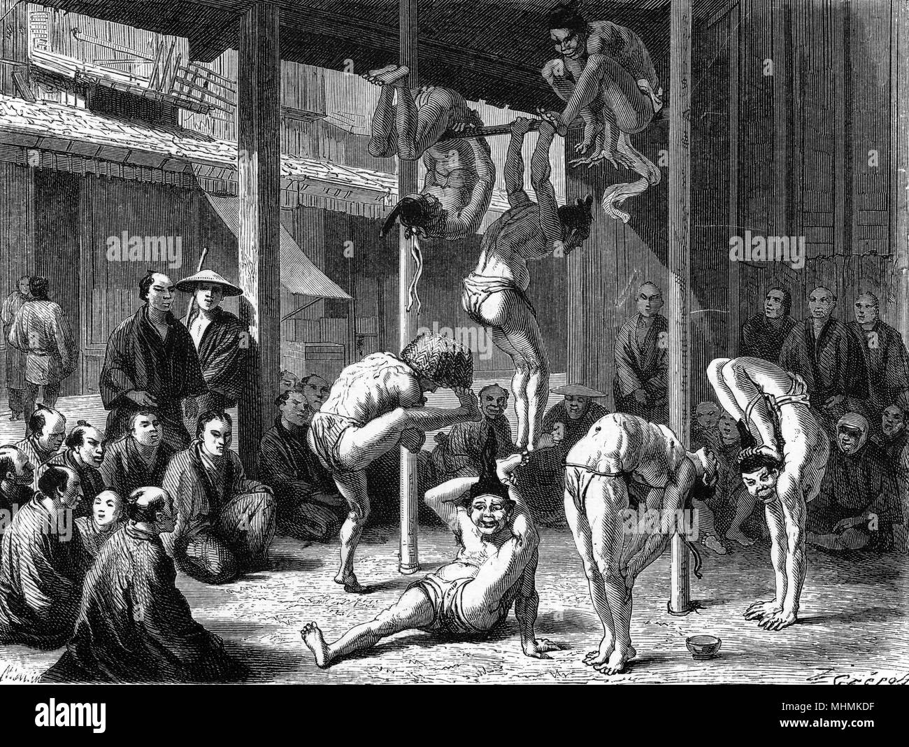 JAPANISCHE TURNER 1860S Stockfoto