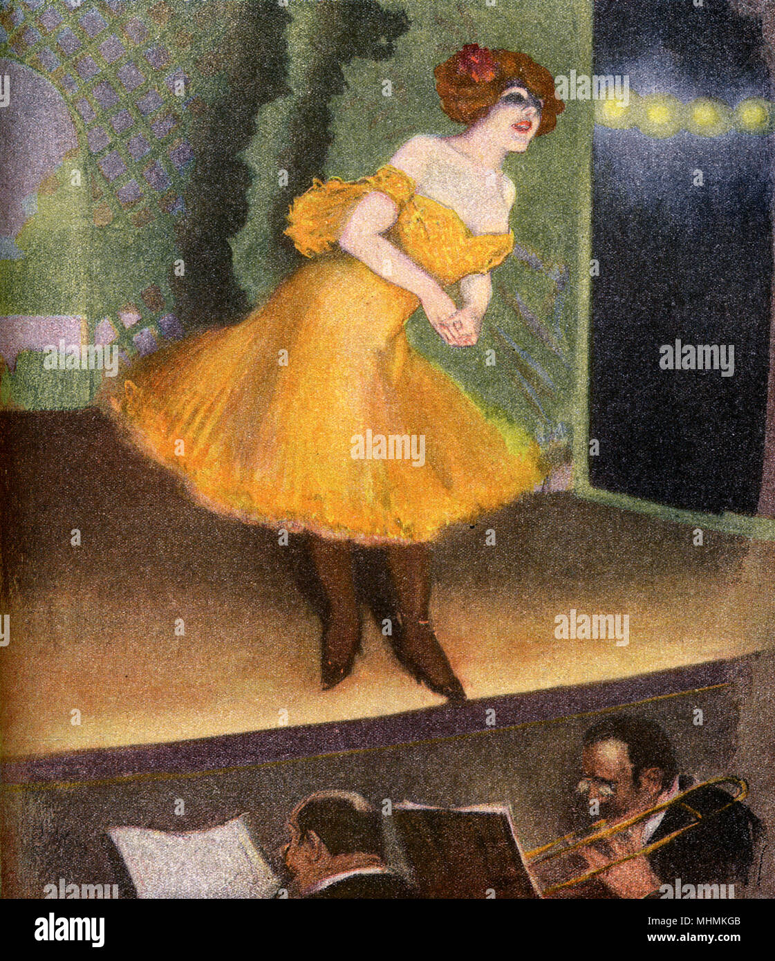 SÄNGER AUF DER BÜHNE/1911 Stockfoto