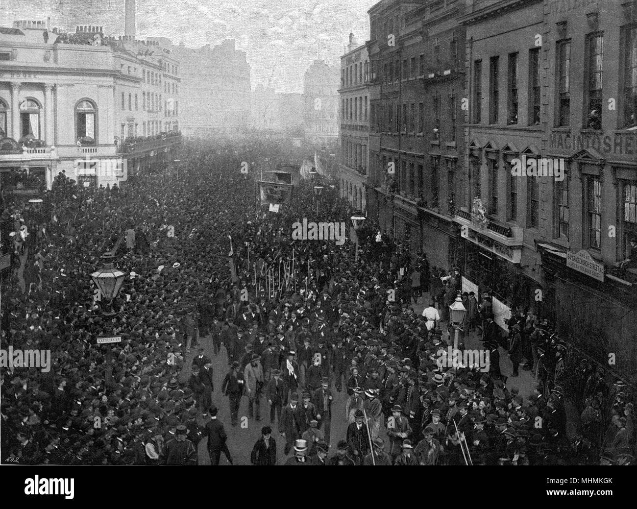 POLITISCHE DEMO H. PARK Stockfoto