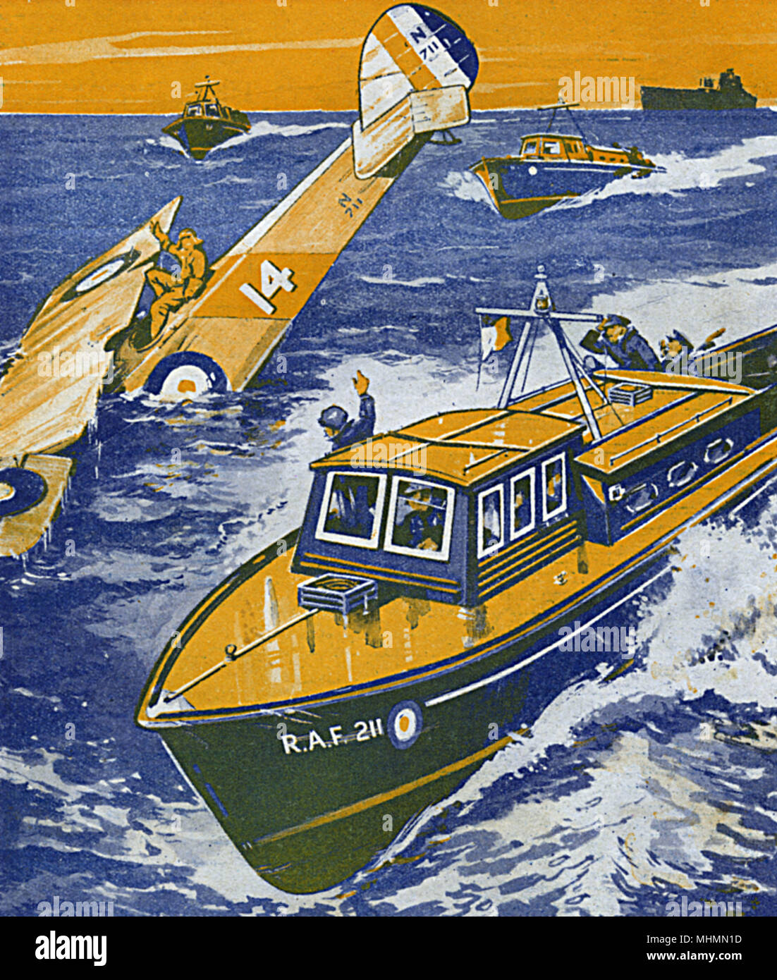 Rettungsboote der RAF Stockfoto