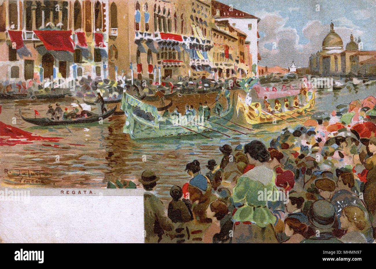 Venedig, Italien - Historische Regatta Stockfoto