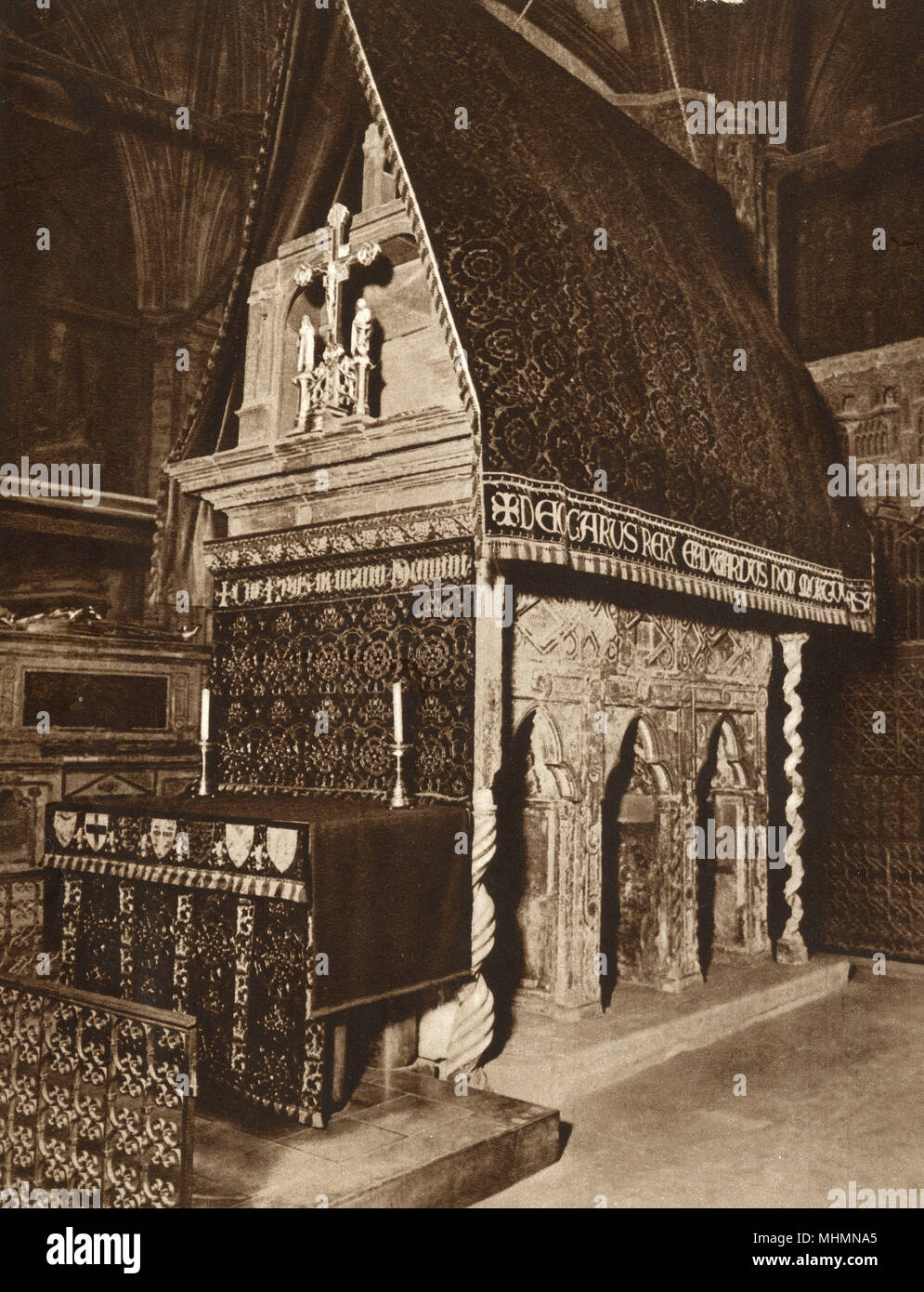Der Schrein von Edward, dem Konfessor - Westminster Abbey Stockfoto