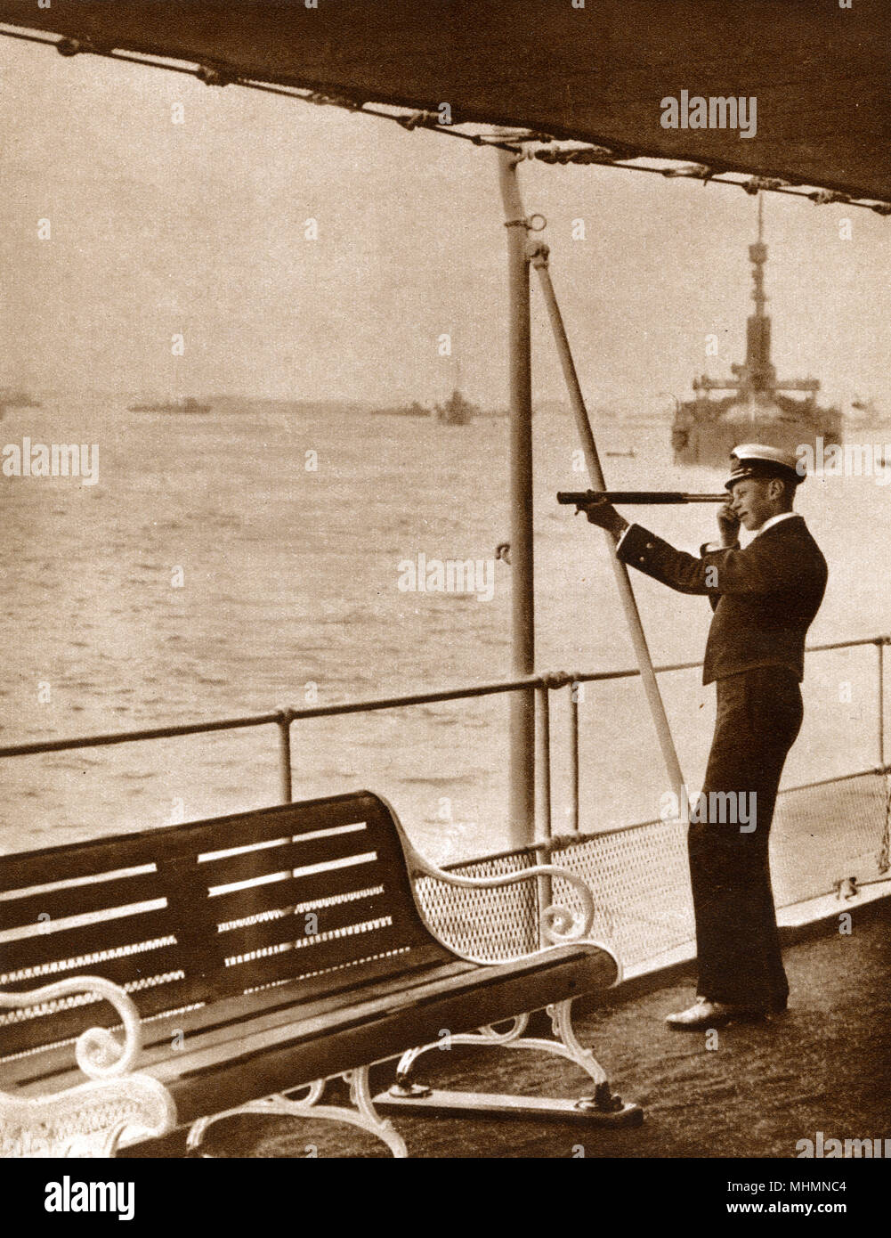 Prinz Albert an Bord von HMS Collingwood Stockfoto