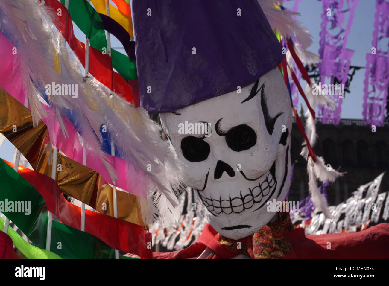 Mexiko City, Mexiko - 5. NOVEMBER 2017 - Tag der Toten spanischen Dia de Muertos ist ein multy Feiertag gefeiert in Mexiko und den Vereinigten St Stockfoto