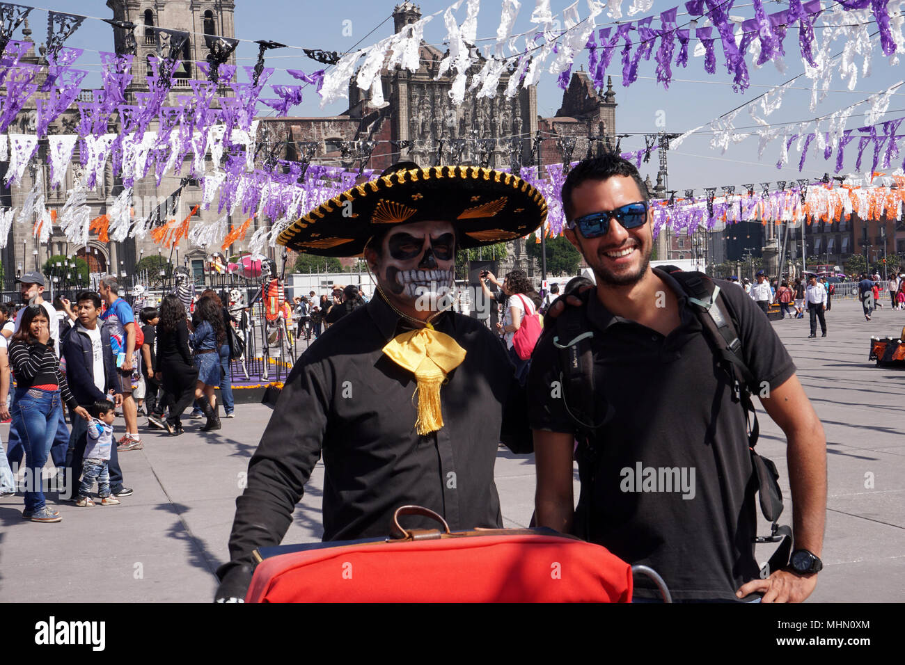 Mexiko City, Mexiko - 5. NOVEMBER 2017 - Tag der Toten spanischen Dia de Muertos ist ein multy Feiertag gefeiert in Mexiko und den Vereinigten St Stockfoto