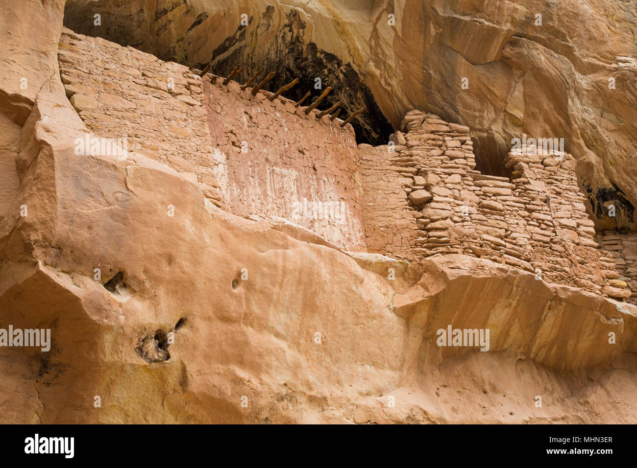 Ziel Ruinen, uralten Pueblo, bis zu 1.000 Jahre alt, Bären Ohren National Monument, Utah, USA Stockfoto