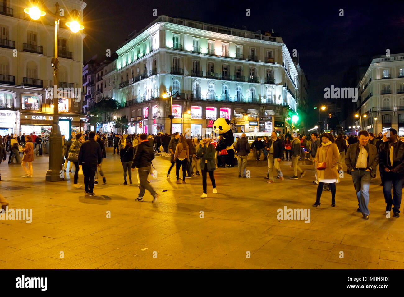 Puerta del Sol, Madrids. Stockfoto