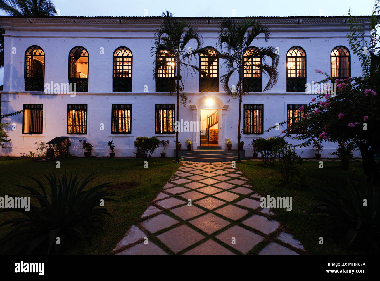 Carolinensiel, Goa, Indien; Siolim House Boutique Hotel Stockfoto