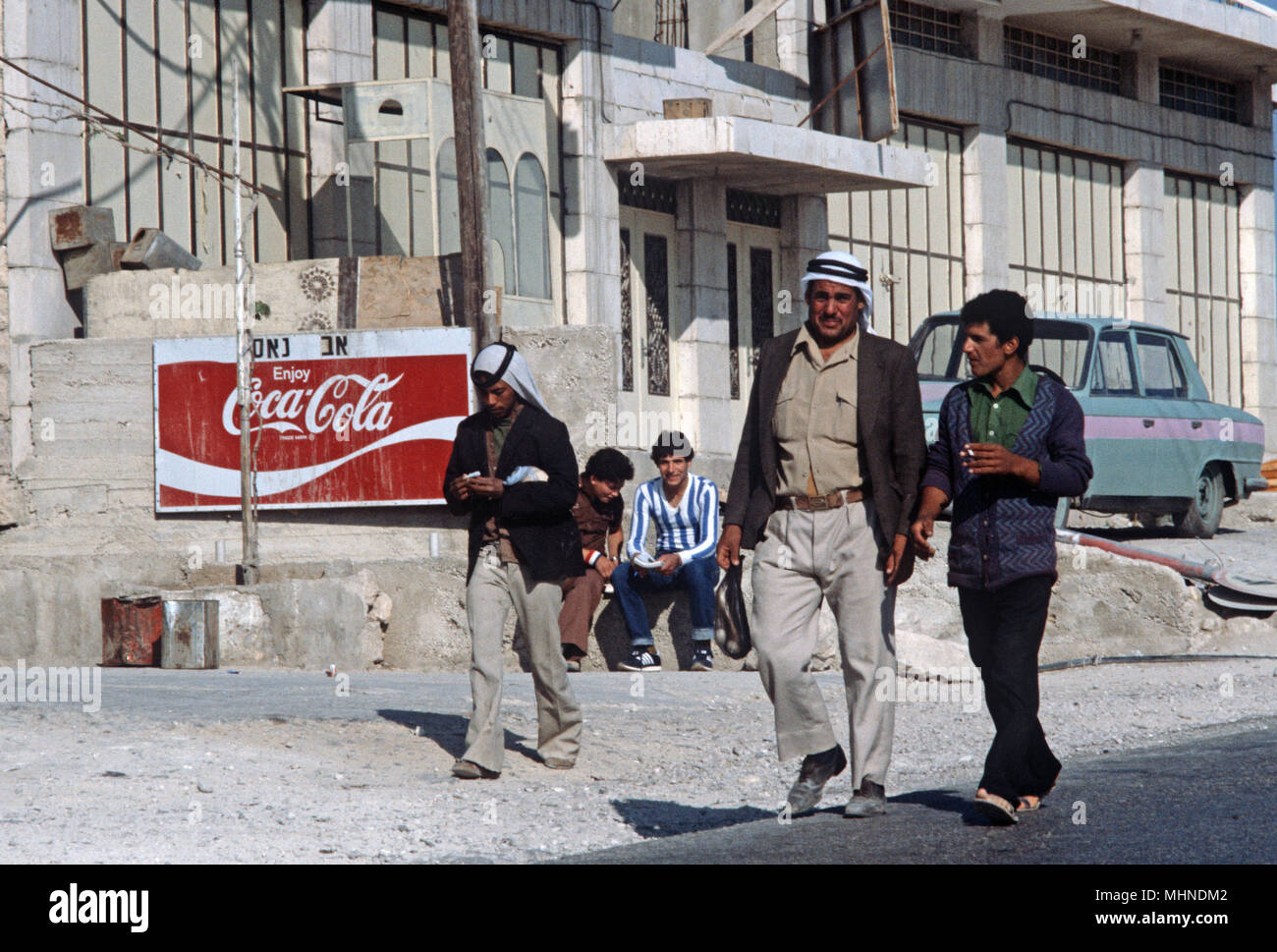 Palästinensische Männer im Westjordanland und Ost-jerusalem, israelisch-palästinensische Behörde Stockfoto