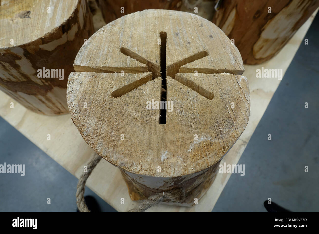 Tragbarer Kamin Stockfoto