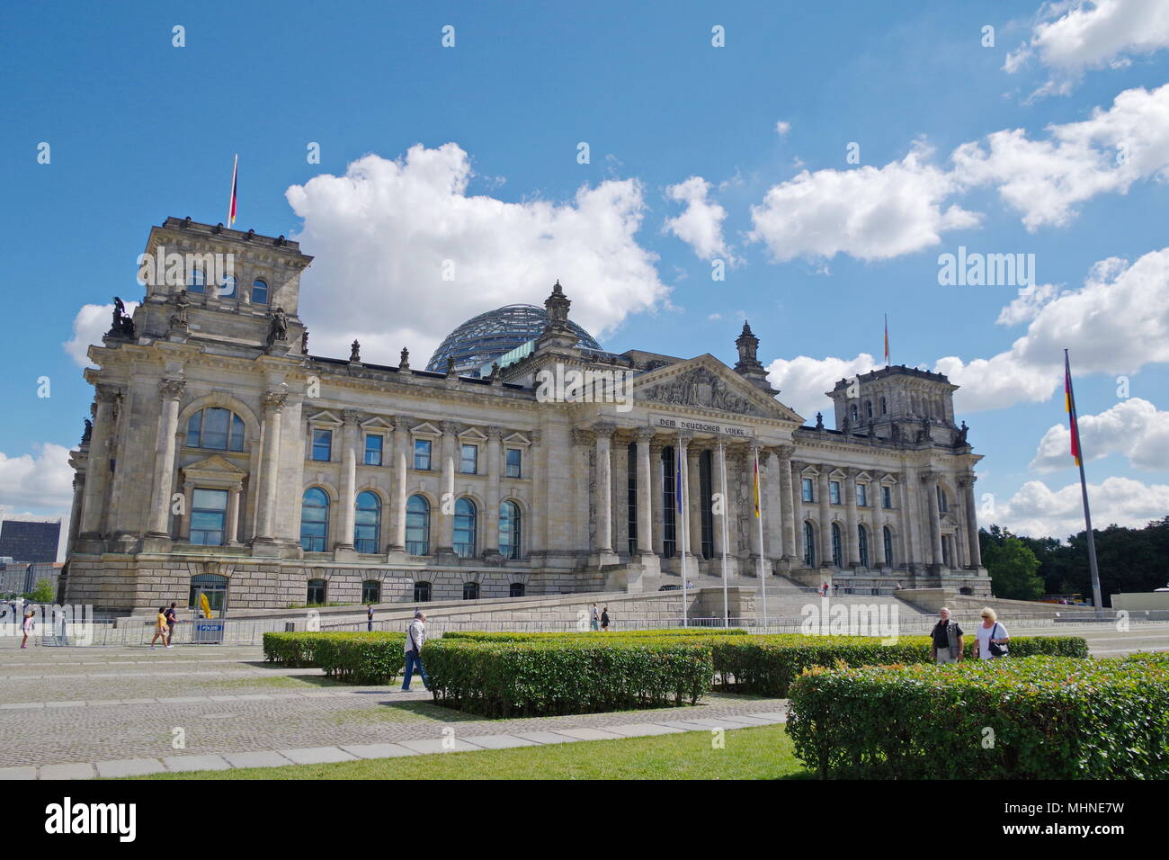 Historisches Gebäude der Reichstag - Bundestag - in Berlin. Stockfoto
