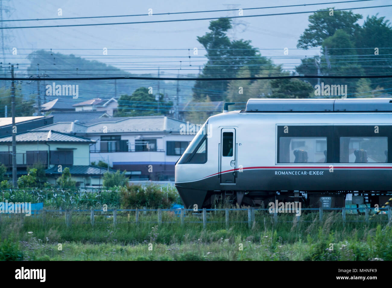 Der odakyu Romanze Auto, Isehara Stadt, die Präfektur Kanagawa, Japan Stockfoto