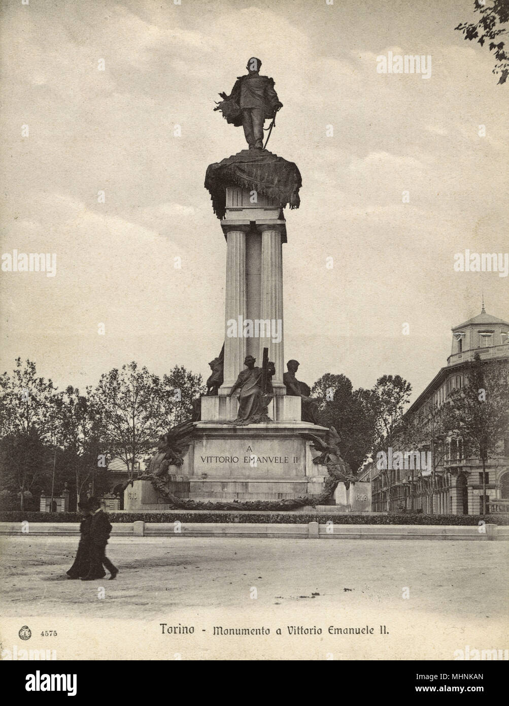 Denkmal für König Victor Emmanuel II. Von Italien - Turin Stockfoto