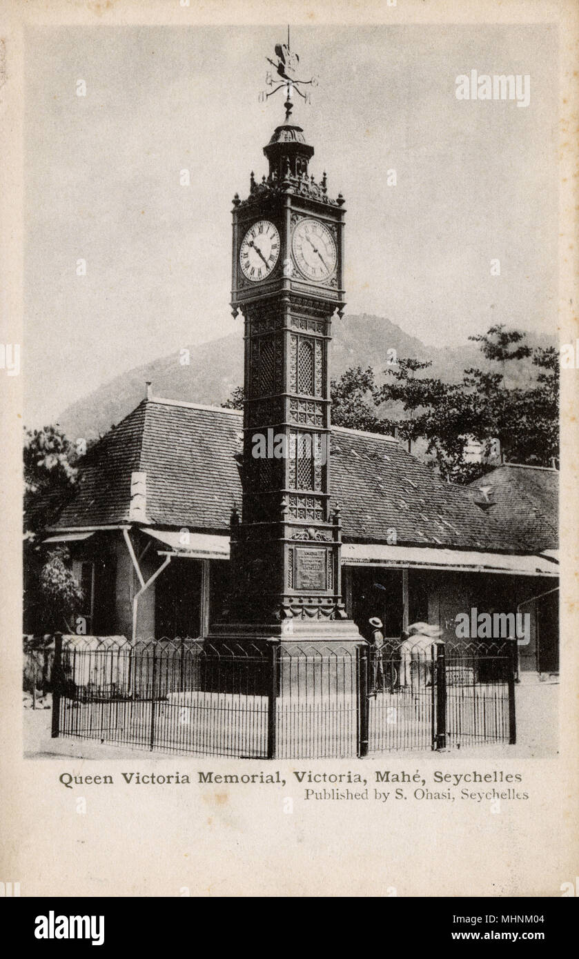 Mahe, Seychellen - Queen Victoria Memorial Stockfoto