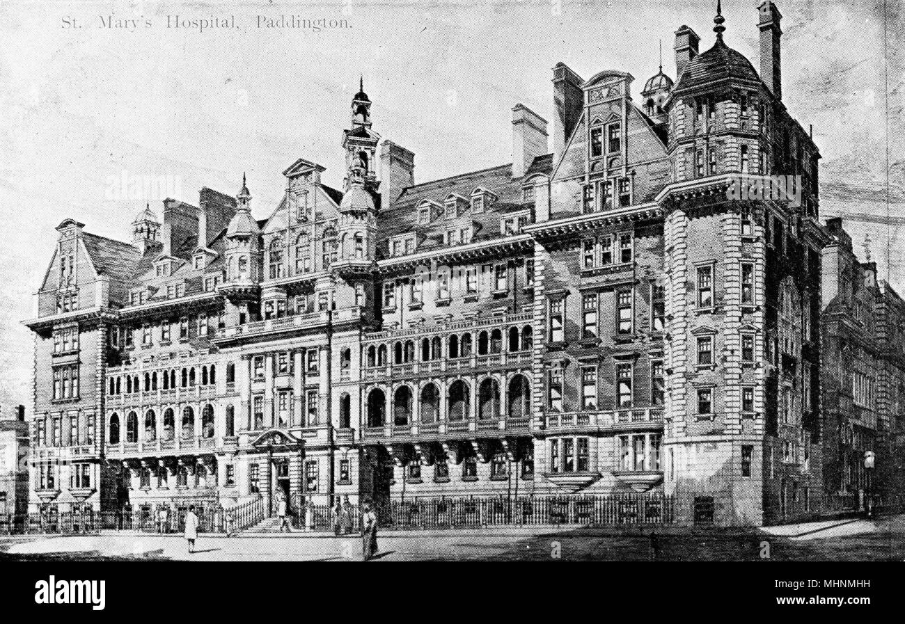St Mary's Hospital, Paddington, London. Datum: ca. 1905 Stockfoto