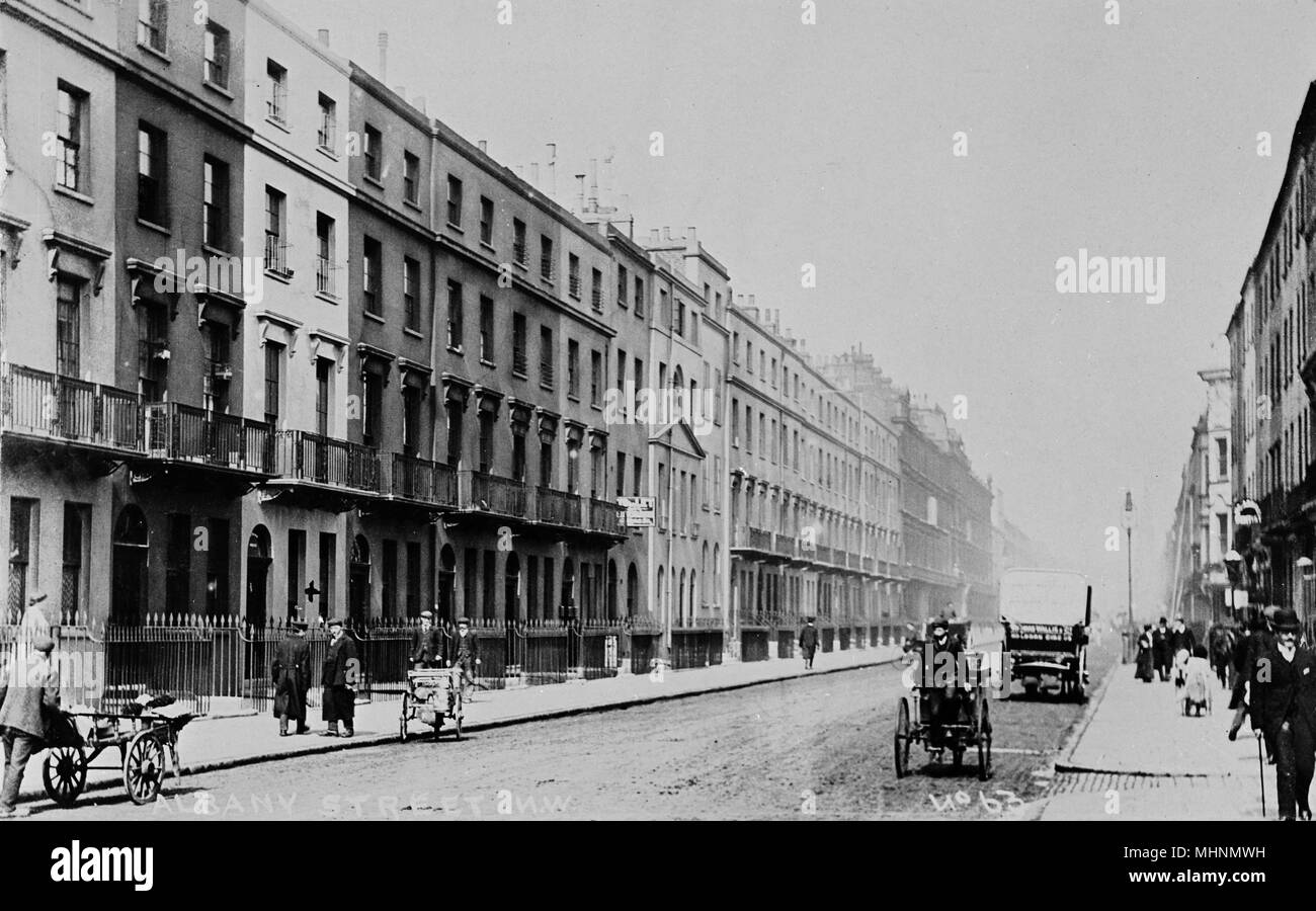 Albany Street, NW London Stockfoto