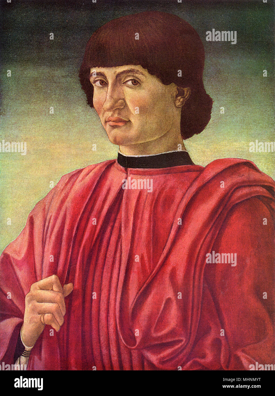 Porträt eines Mannes von Antonio Pollaiuolo Stockfoto