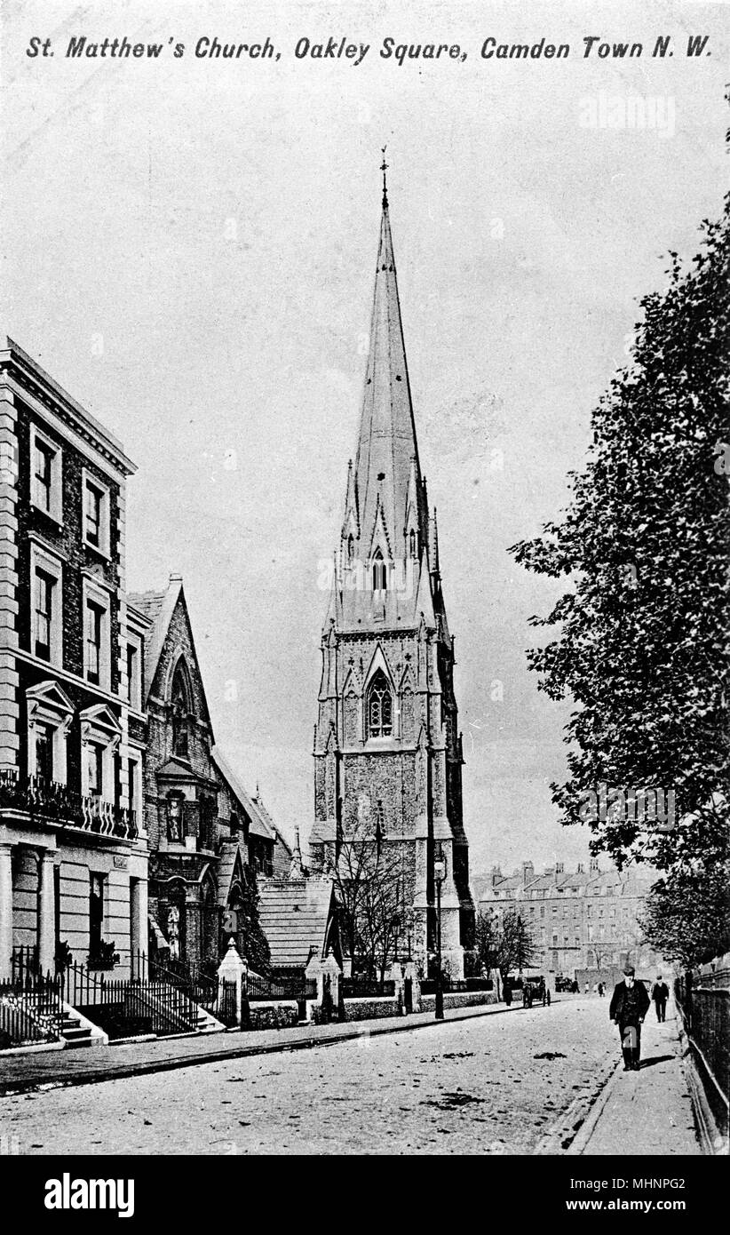St. Matthew's Church, Oakley Square, Camden, NW London Stockfoto