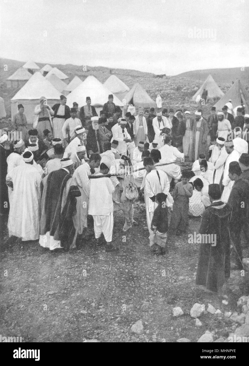 Religiöse. Religiöse fest; Ostern 1900 alte antike vintage Bild drucken Stockfoto