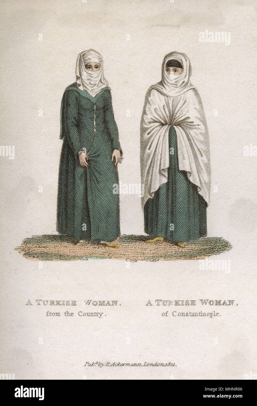 Zwei türkische Frauen - eine aus Istanbul, eine aus dem Land Stockfoto