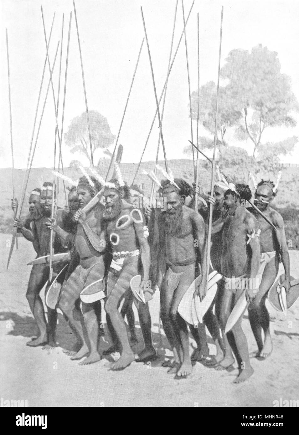 Australien. Australien. Ein Rächender Expedition; 1900 alte antike Bild drucken Stockfoto