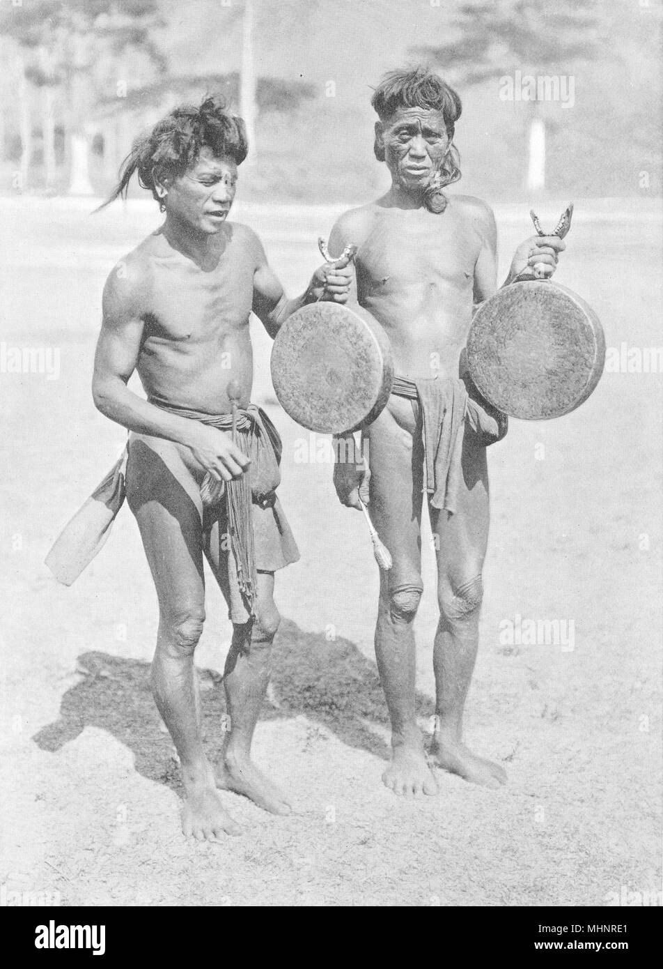 Philippinen. Bontoc Igorots von North Luzon; 1900 alte antike Bild drucken Stockfoto