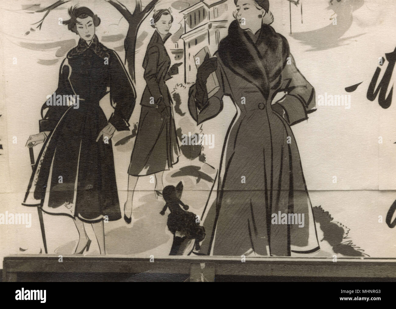 Italienische Mode Kunstwerk Datum: ca. 1950 s Stockfoto