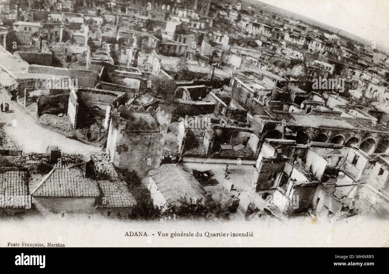 Adana, Türkei - nach dem armenischen Massaker von 1909 Stockfoto