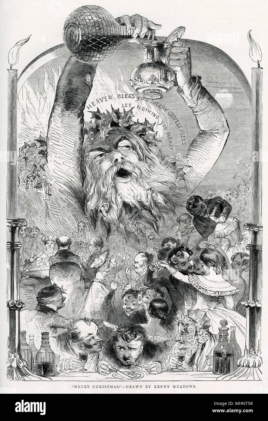 Frohe Weihnachten! 1847 Stockfoto