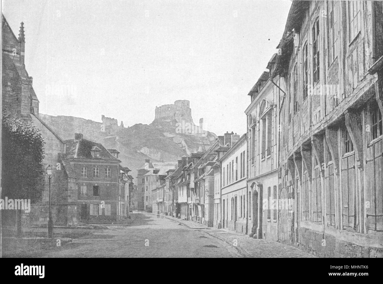 EURE. Andelys. Ensemble 1895 alte antike vintage Bild drucken Stockfoto