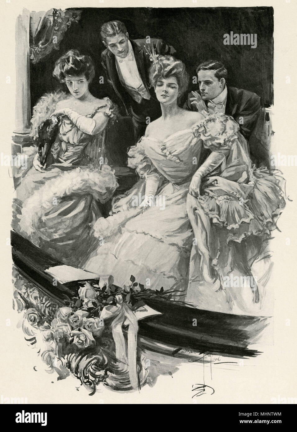 Rivalen im Theater 1906 Stockfoto