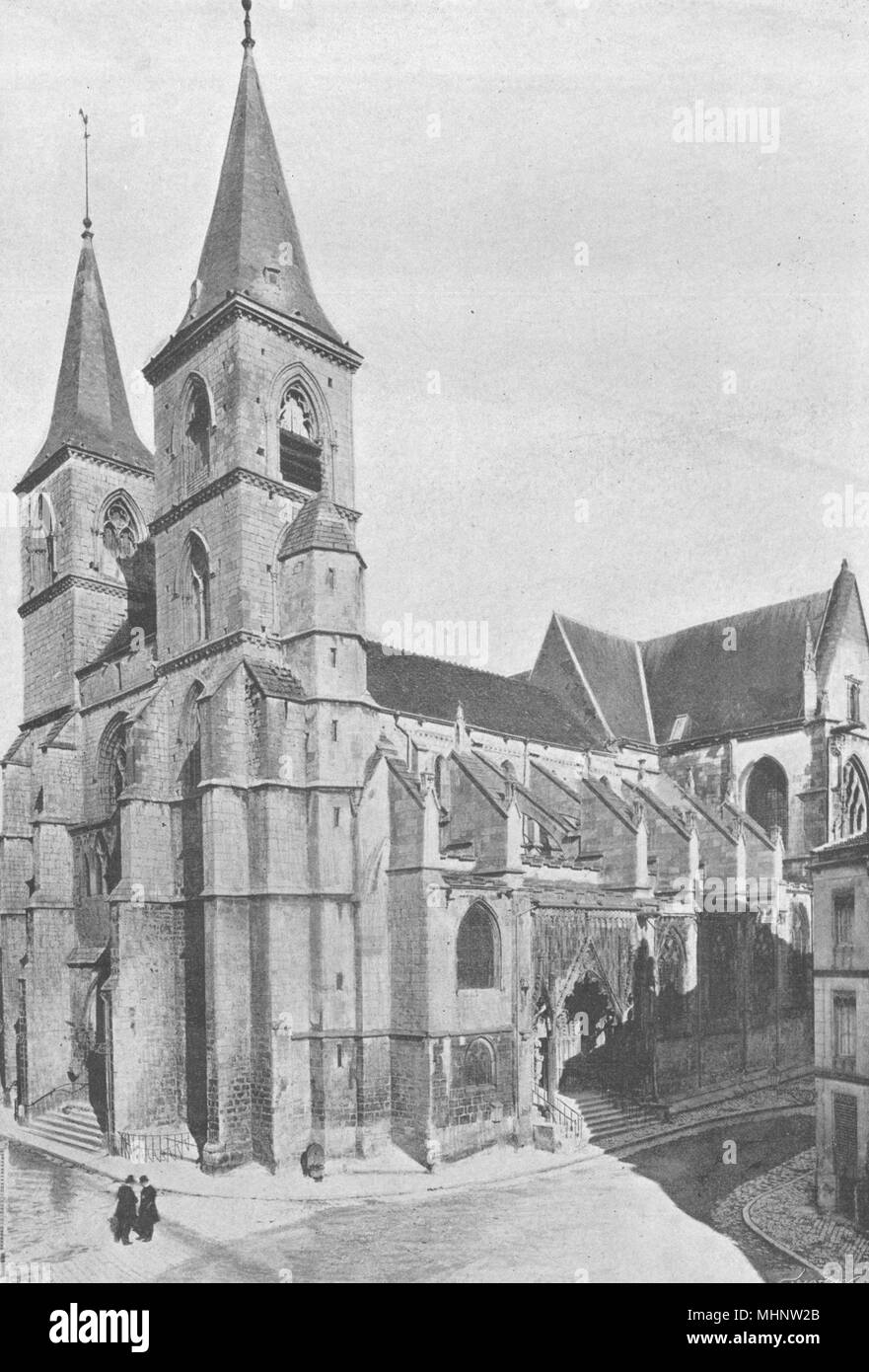 HAUTE-MARNE. Chaumont, st-jean-Baptiste 1895 alte antike Bild drucken Stockfoto