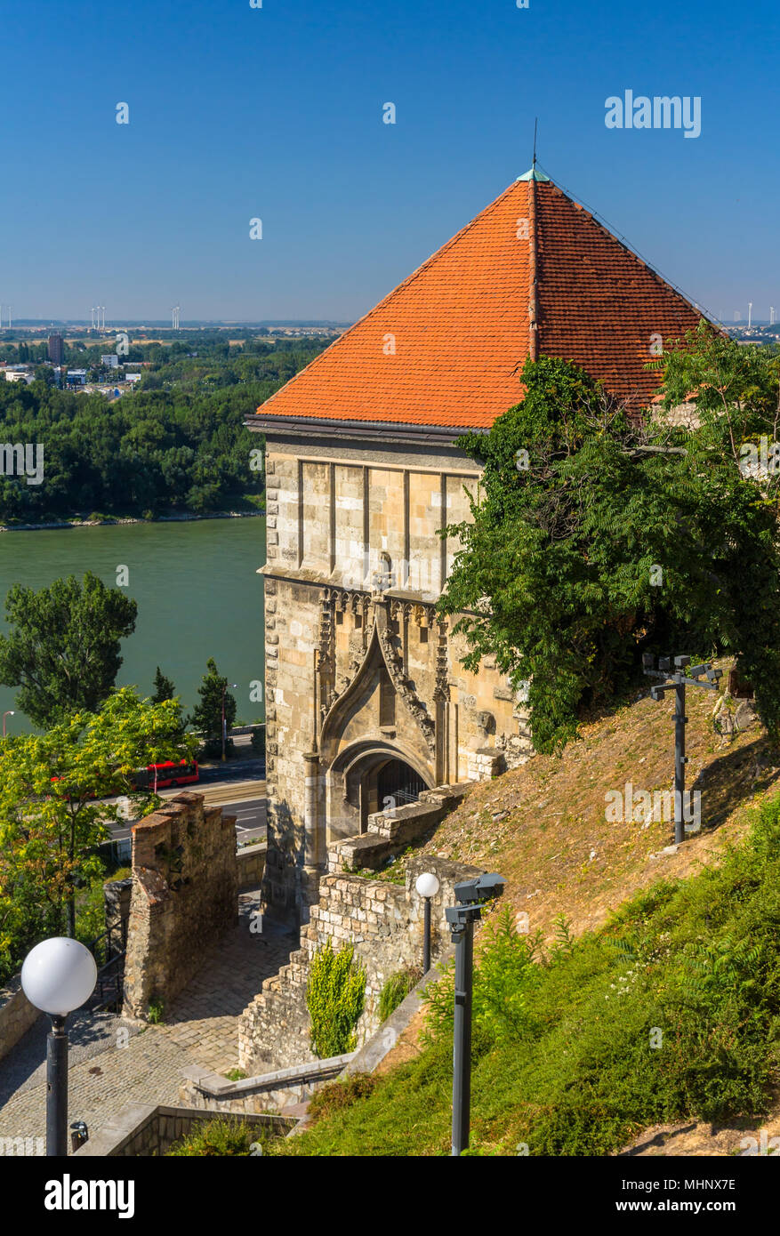 Sigismund Tor zur Burg von Bratislava - Slowakei Stockfoto