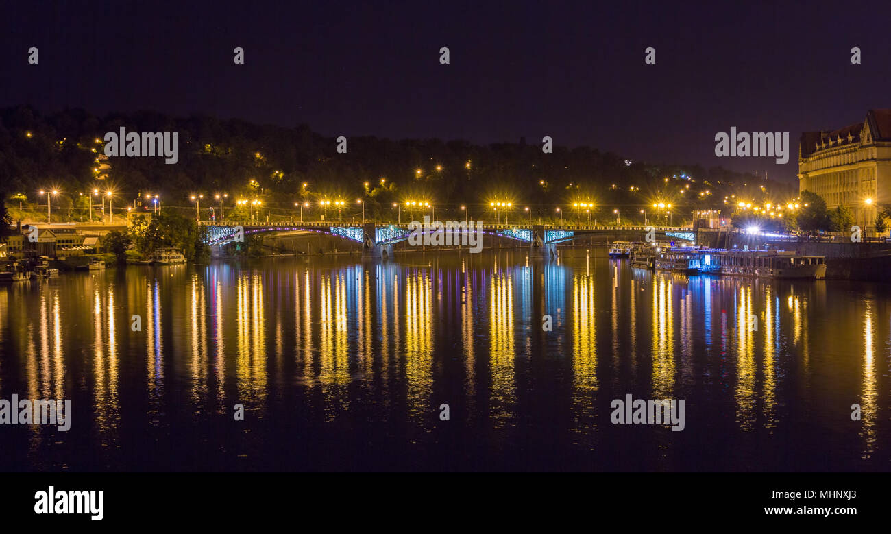 Svatopluk Cech Brücke in Prag - Tschechische Republik Stockfoto