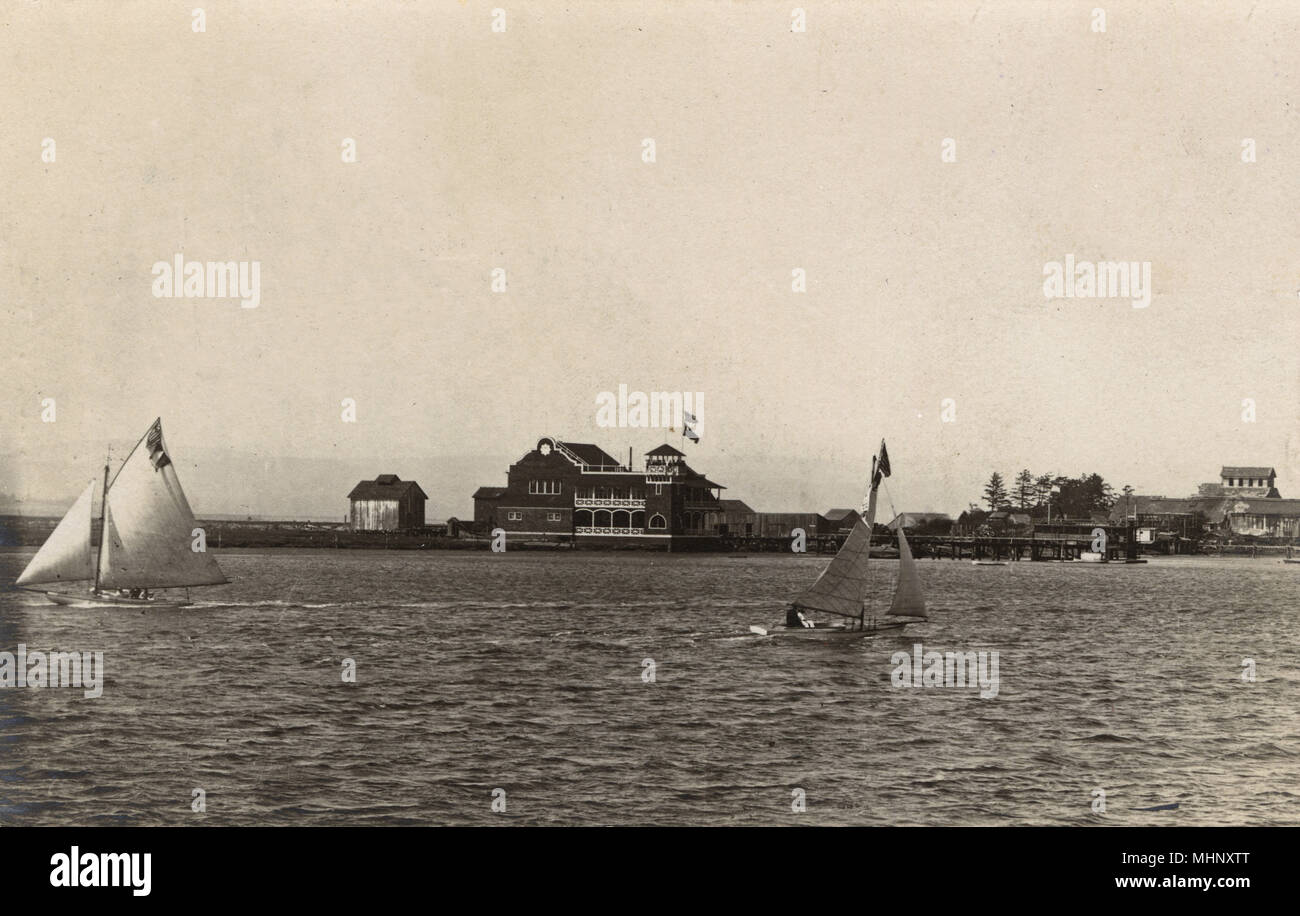 Yacht Club, Eureka, Humboldt County, Kalifornien, USA Stockfoto