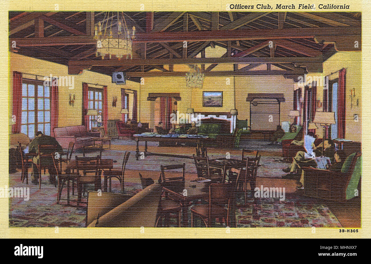 Officers Club, March Field, Kalifornien, USA Stockfoto