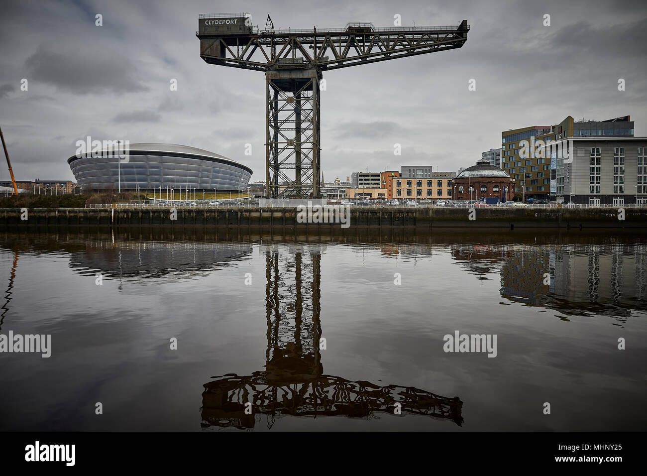 In Schottland, Glasgow Finnieston Kran Stockfoto