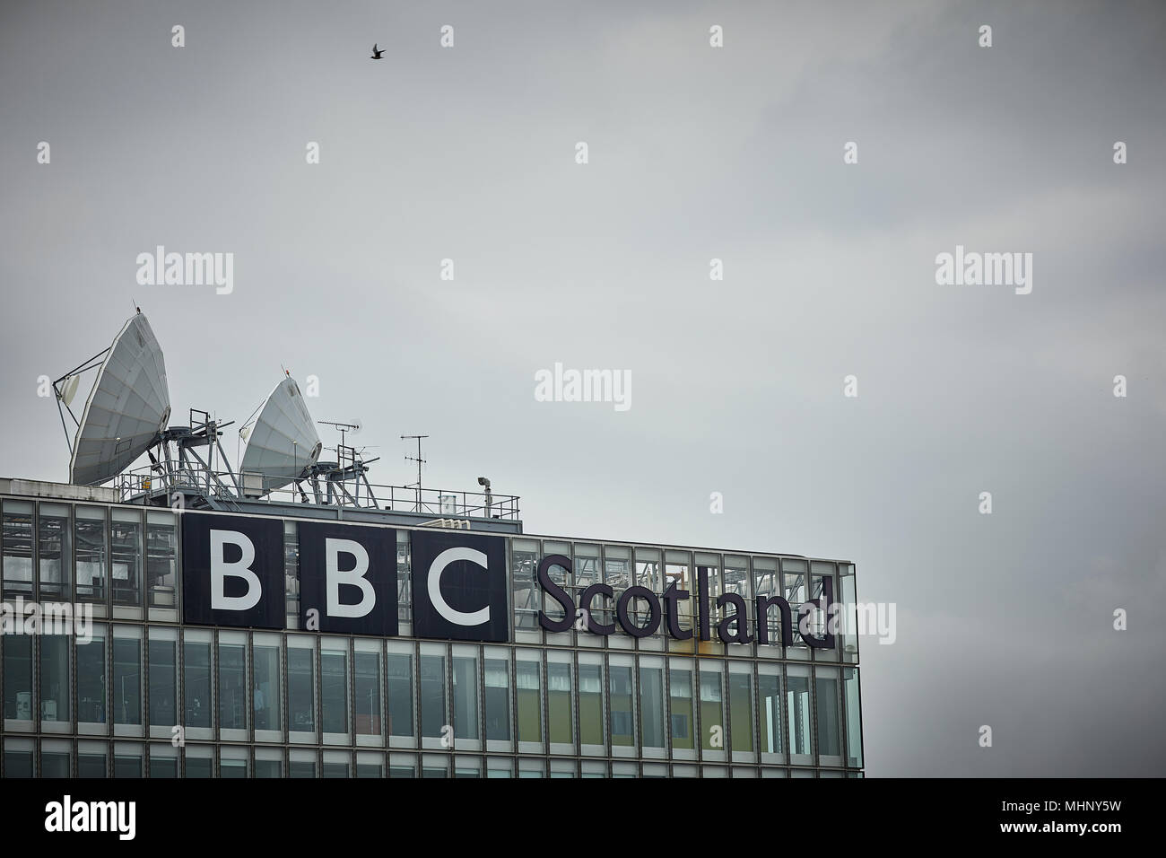 Glasgow in Schottland, BBC Schottland auf dem Clyde Stockfoto