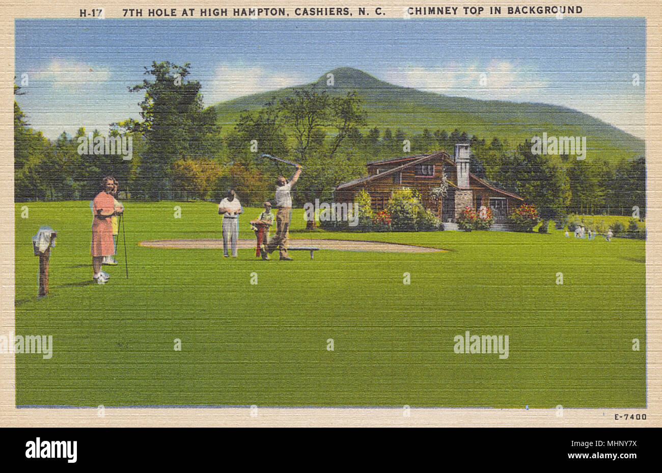 Golf in High Hampton, Cashiers, North Carolina, USA Stockfoto