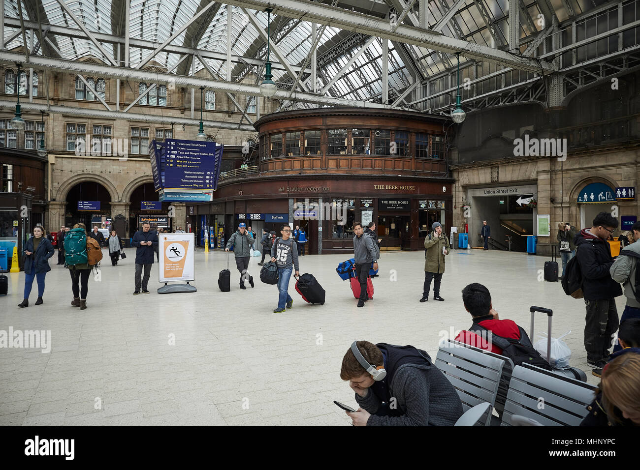 Glasgow in Schottland, Glasgow Central Stockfoto