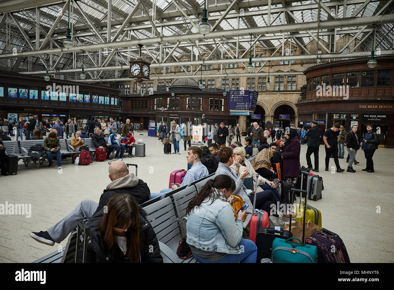 Glasgow in Schottland, Glasgow Central Stockfoto