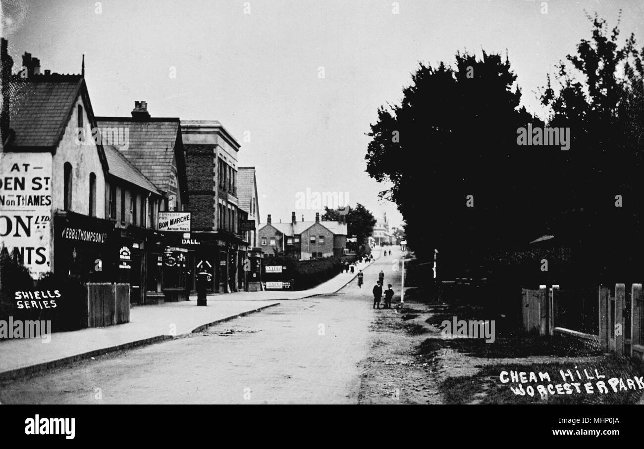 Cheam Hill, Worcester Park, SW London (Surrey). Datum: ca. 1910 s Stockfoto