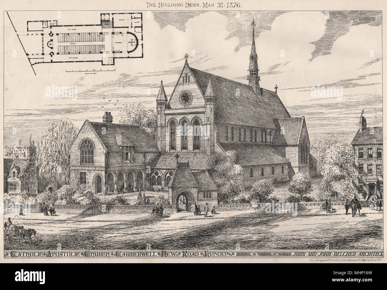 Katholisch-apostolischen Kirche, Camberwell New Road, London; John belcher Archts 1876 Stockfoto