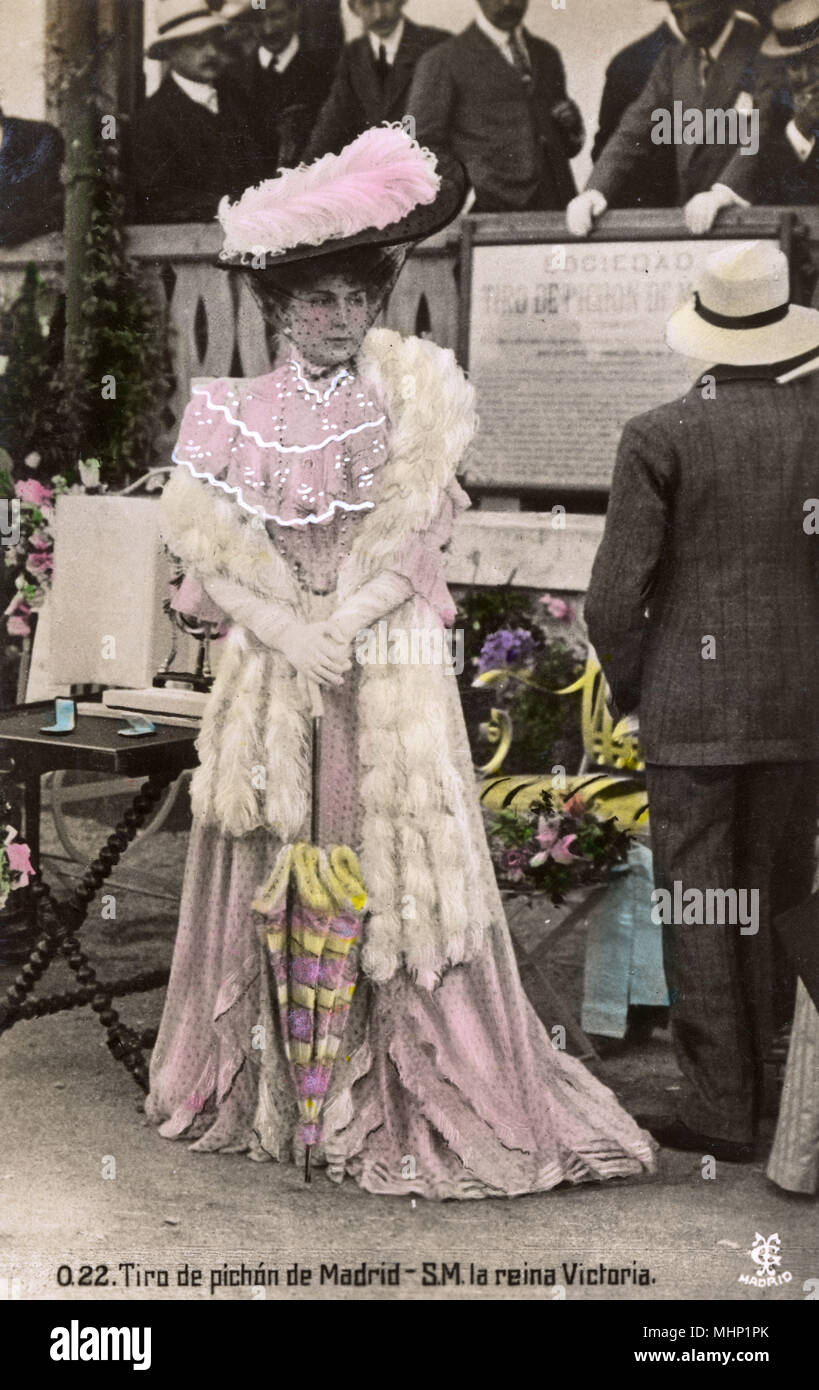 Königin von Spanien, Victoria Eugenie von Battenberg Stockfoto