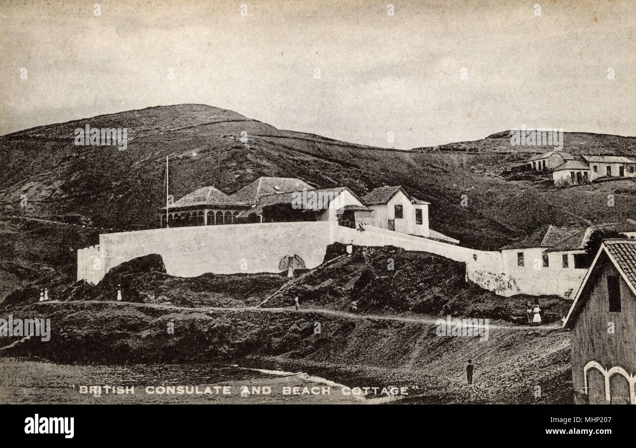 Britisches Konsulat, St. Vincent Island, Kapverdische Inseln Stockfoto