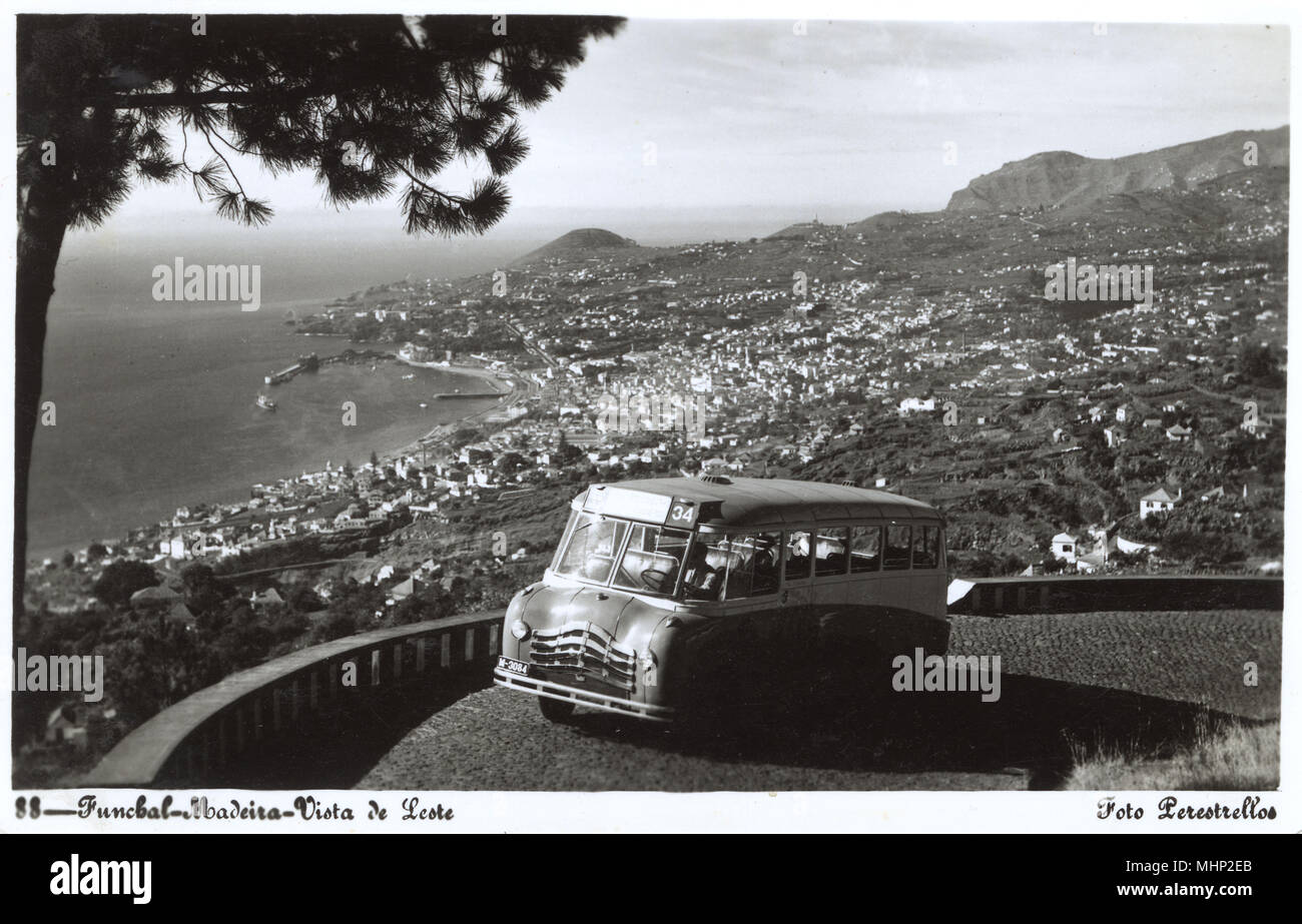 Allgemeiner Blick auf Funchal, Madeira Stockfoto
